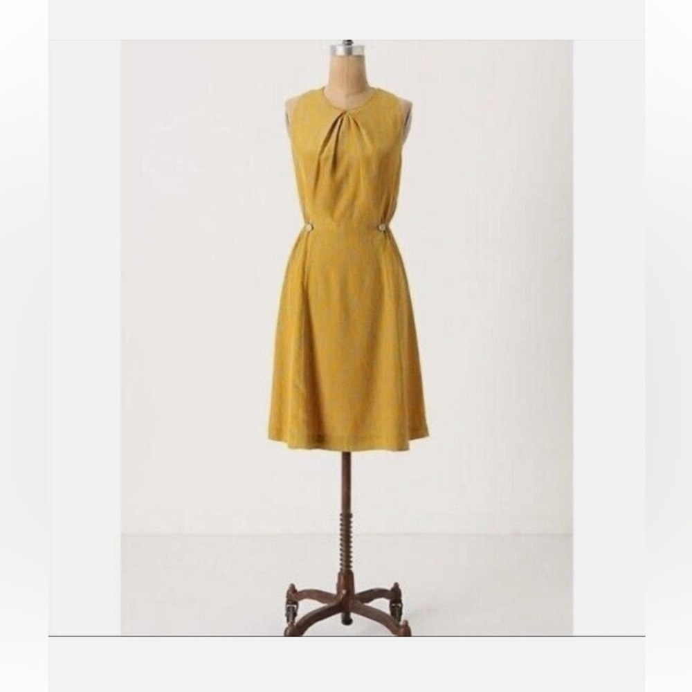 Anthropologie Girls From Savoy Silk
TAKE ACTION Dress 8 Yellow